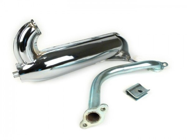 Exhaust Oem Quality, Sport (banana)  Chrome (without Logo)