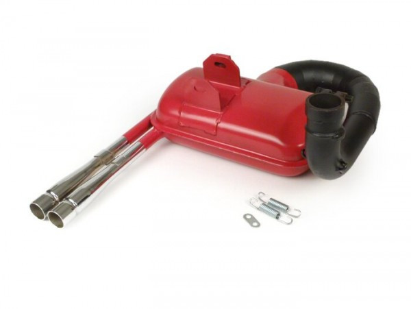 Exhaust Rrbox Sport Doppio Tubo  Red