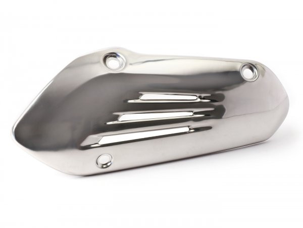 Exhaust Heat Shield, Stainless Steel Piaggio