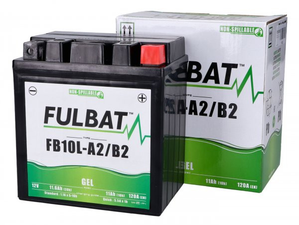 Battery (gel), Maintenancefree Fulbat Fb10la2/b2, 12v 11ah, 136x91x146mm