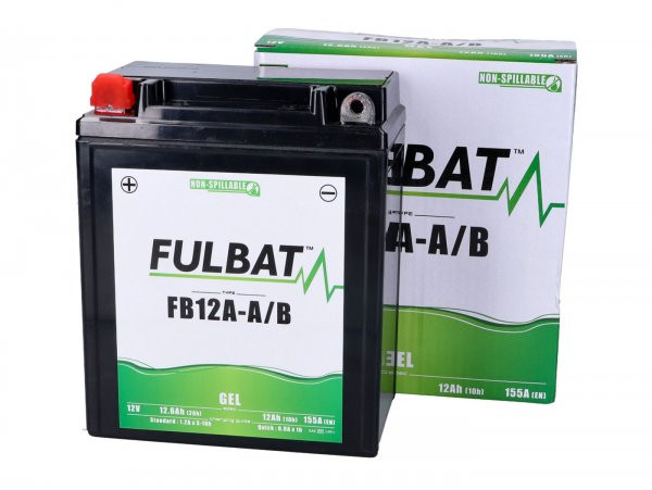 Battery (gel), Maintenancefree Fulbat Fb12aa/b, 12n12a4a1, 12v 12ah, 136x82x162mm