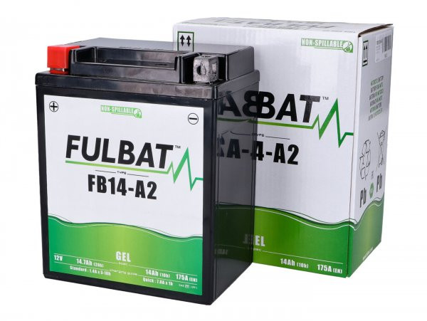 Battery (gel), Maintenancefree Fulbat Fb14a2, 12n144a, 12v 14ah, 134x89x166mm