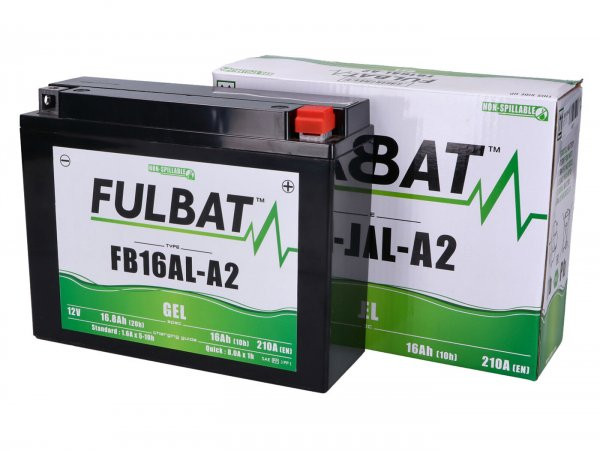 Battery (gel), Maintenancefree Fulbat Fb16ala2, 12v, 16ah, 207x72x164mm