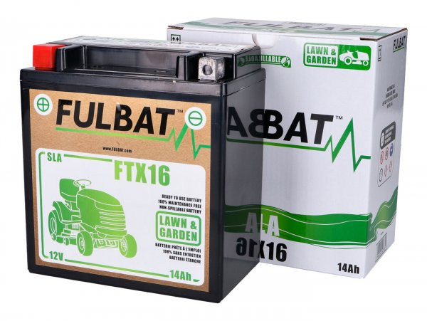 Battery (gel), Maintenancefree Fulbat Ftx16, 12v, 14ah, 150x87x161mm