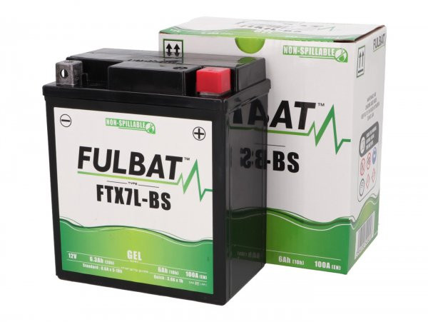 Battery (gel), Maintenancefree Fulbat Ftx7lbs, 12v, 6ah, 114x70x131mm