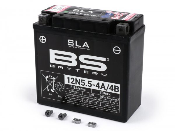 Battery (sla/gel), Maintenancefree Bs Battery 12n5,54b   138x61x131mm