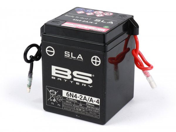 Battery (sla/gel), Maintenancefree Bs Battery 6n42a4  71x71x95mm