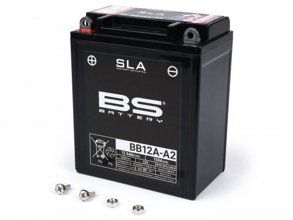Battery (sla/gel), Maintenancefree Bs Battery Bb12aa/b, 12n12a4a1, 12v 12ah, 136x82x162mm