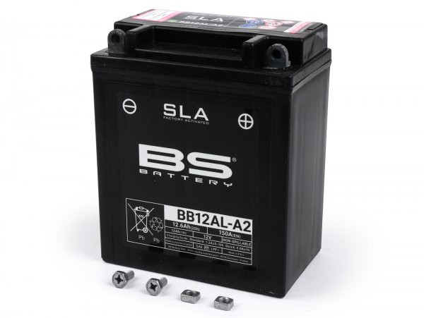 Battery (sla/gel), Maintenancefree Bs Battery Bb12ala2, 12v 12ah, 134x80x160mm