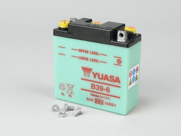 Scooter accu Standaard Yuasa B396 (6n71) 6v 7ah   Vglb1t)