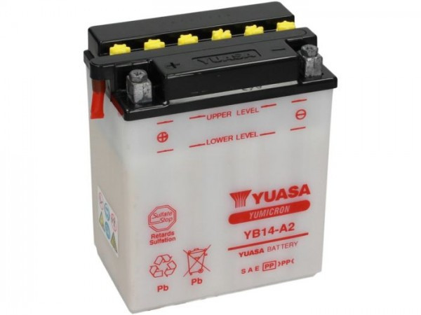 Battery Standard Yuasa Yb14a2  136x91x168mm (without Acid)
