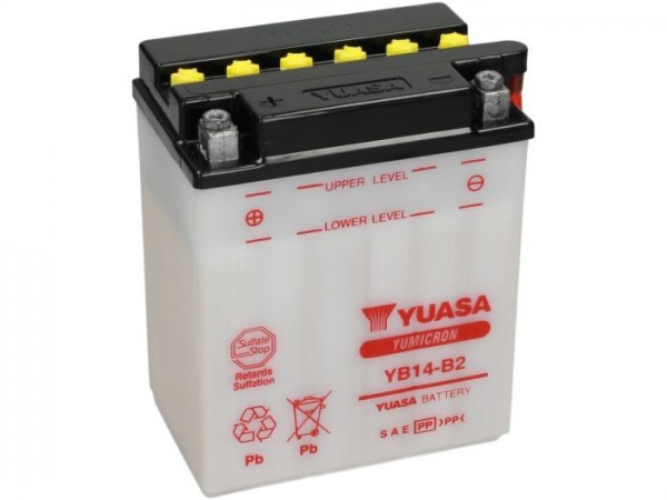 Battery Standard Yuasa Yb14b2  135x91x167mm (without Acid)