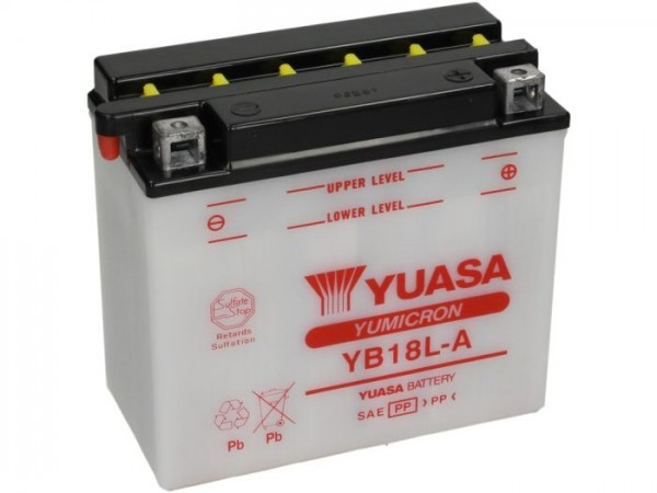 Battery Standard Yuasa Yb18la  182x92x164mm (without Acid)