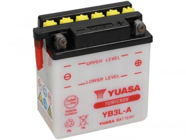 Battery Standard Yuasa Yb3la12v, 3ah  99x56x110mm (without Acid)