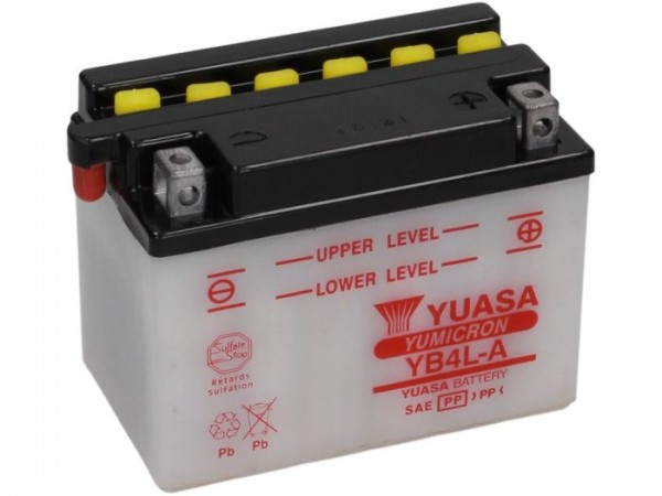 Battery Standard Yuasa Yb4la  121x70x92mm (without Acid)