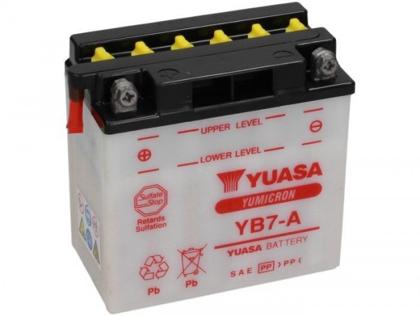 Battery Standard Yuasa Yb7a  135x80x140mm (without Acid)