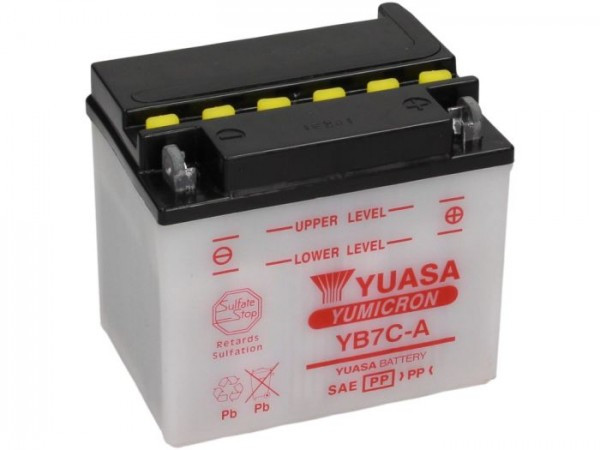 Battery Standard Yuasa Yb7ca  130x90x115mm (without Acid)