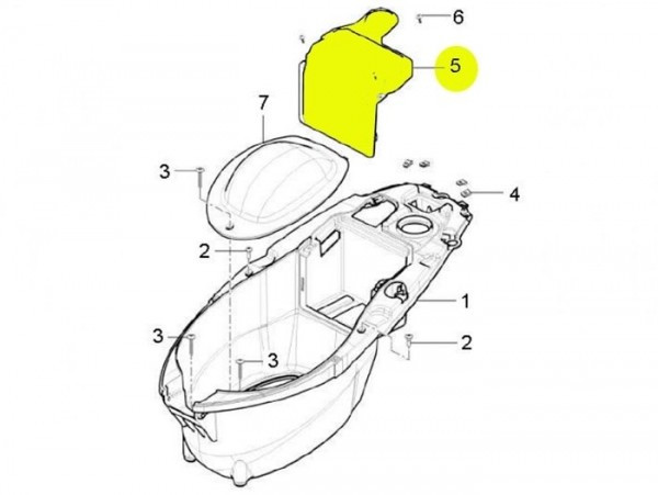 Battery Cover Piaggio