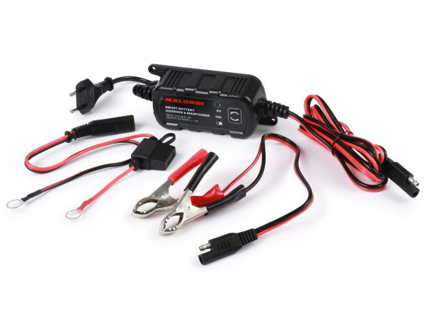 Battery Charger Malossi  Suitable For All Common Battery Types
