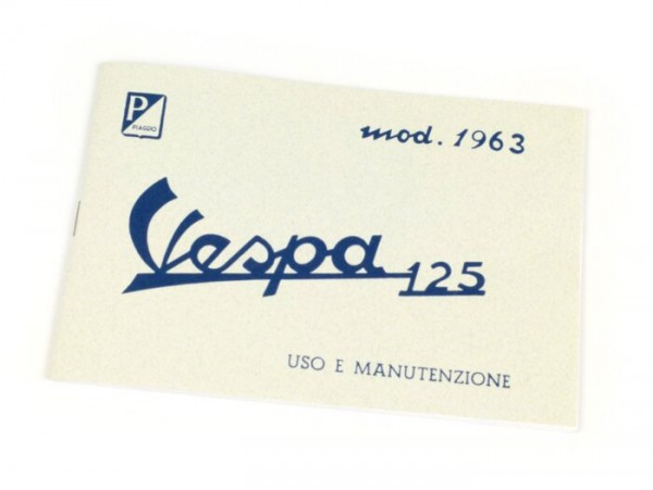 Owner's Manual Vespa Vespa 125 (1963)