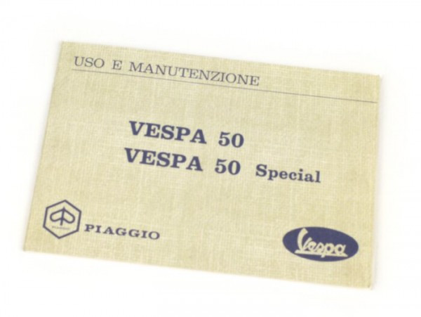 Owner's Manual Vespa Vespa 50 Special (series 1)