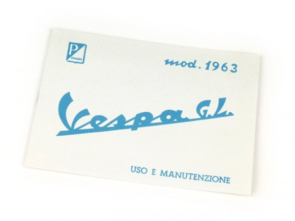 Owner's Manual Vespa Vespa Gl (1963)