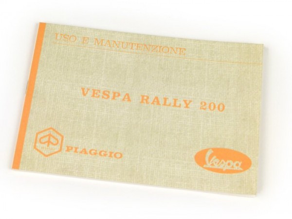 Owner's Manual Vespa Vespa Rally 200