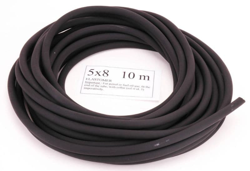 Benzineslang 5X8 Rubber 10M