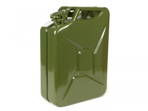 Fuel Jerry Can 20l Fa Italia, Metal Olive Green