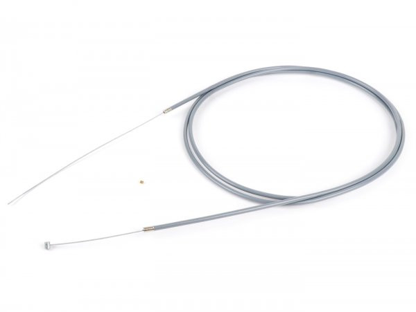 Universal Cable BGM Original, Ø=1.2mm X 2500mm, Hose= 2200mm, Fitting Ø=5.5mm X 7.5mm, Pe Inner Liner, Plaited Cable, Grey Used As Throttle Cable