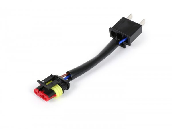 Wire Adapter Kit For Headlight Conversion H4 To Original Piaggio Led Headlight BGM Pro