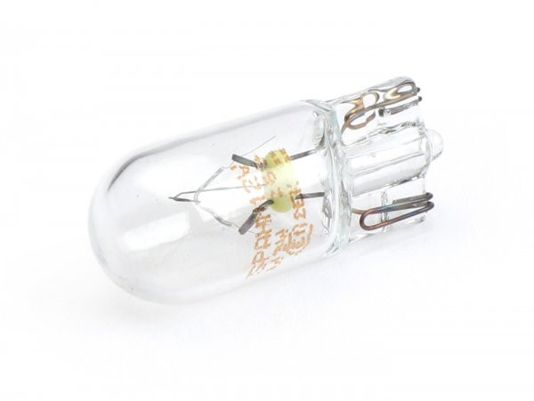 Light Bulb W2,1x9,5d, (glass Base) 12v 3w  White (used As Parking Light Headlight With Smooth Lens Vespa Px (1998-))