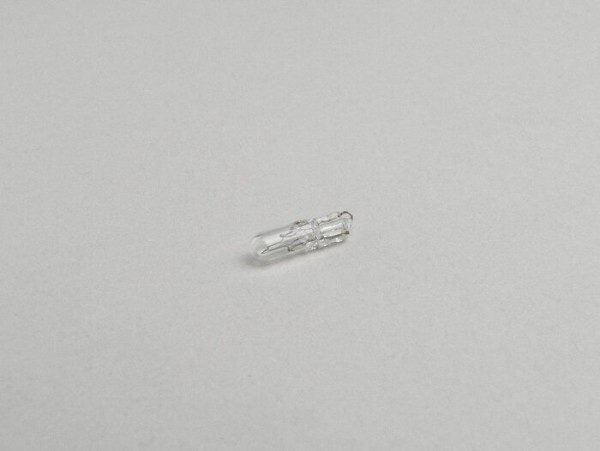Light Bulb W2x4,6d, (glass Base) 12v 2w  White (used As Indicating Light Vespa Prange (-1984)