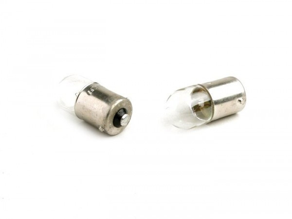 Light Bulbs Ba15s (straight Pins)  12v 5w  Set Of 2  White
