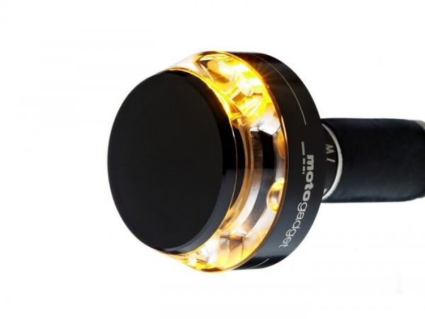 Indicator Motogadget Handlebar End Indicator M.blaze Disc  Black Anodised  Lhs