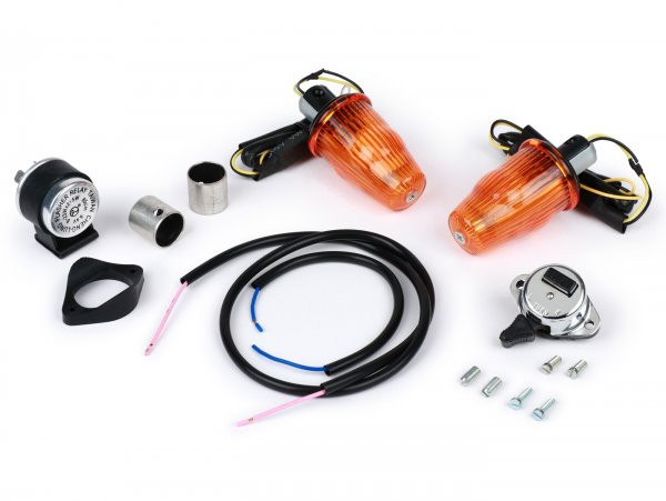 Conversion Kit For Handlebar Indicators Moto Nostra, Led, Emarked, 6 Volt  Amber