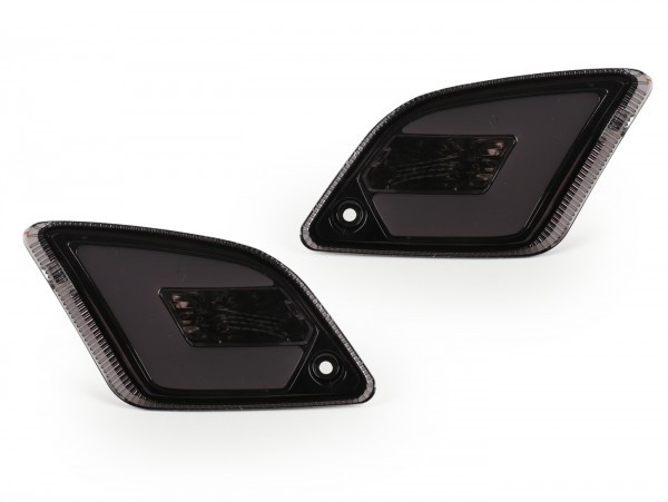 Pair Of Rear Indicators Power 1 Led (-2014) With Position Light (emark)  Smoked