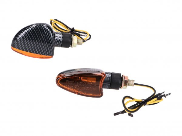 Indicator Set Led 101 Octane For Beta Rr  Carbon Look Edge Orange  Short