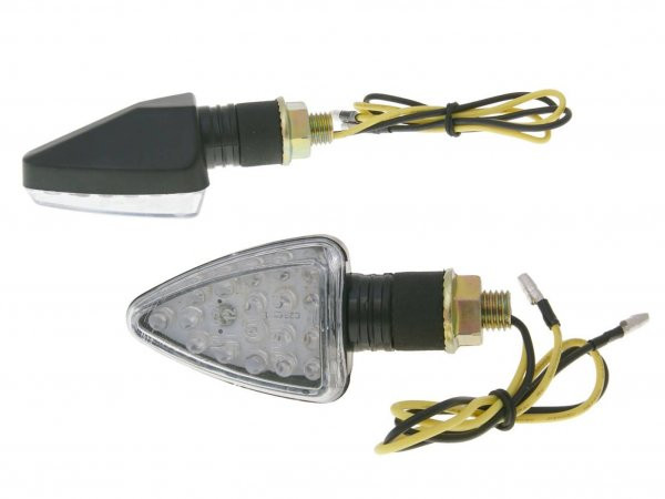 Indicator Set Led 101 Octane Mini Short  Black