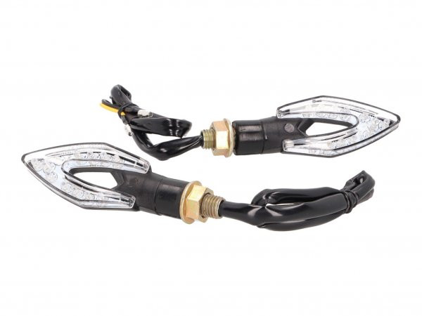 Indicator Set Led 101 Octane Mini Short  Black