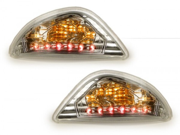Pair Of Indicators Power 1 Led (emark)  Smooth Lens