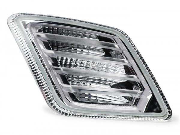 Indicator, Colourless ,rear Lhs Piaggio, Led