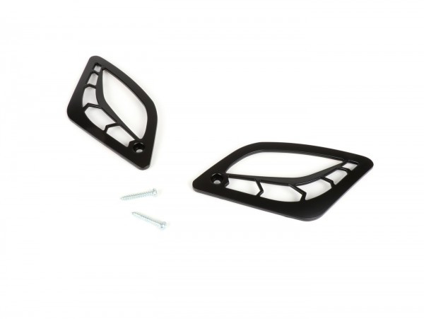 Pair Of Indicator Grills Moto Nostra  Matt Black