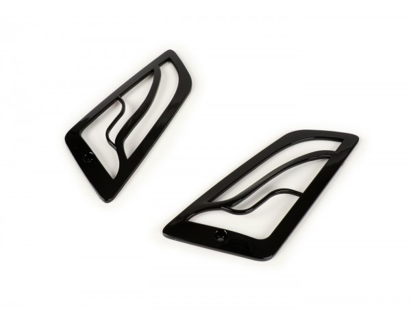 Pair Of Indicator Grills Moto Nostra  Shiny Black