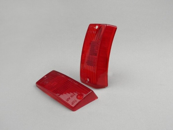 Knipperlichtglazen bosatta set van 2 stuks  rood (Vespa (Piaggio))