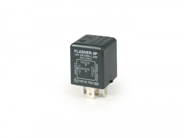 Indicator Flasher Relay Piaggio 4pin