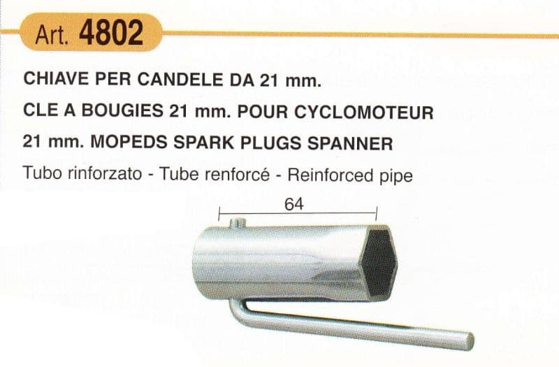 Bougiesleutel Buz.4802 21Mm