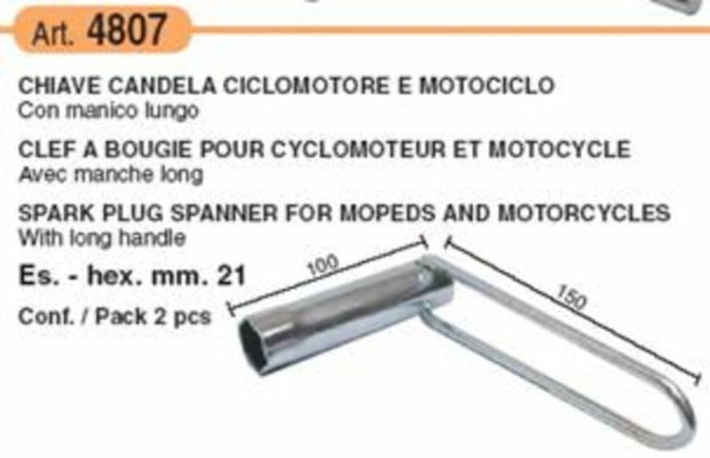Bougiesleutel Buz.4807 21Mm