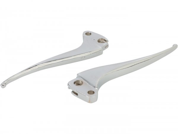 Brake And Clutch Lever Set Oem Quality, Flat Tip  Aluminium