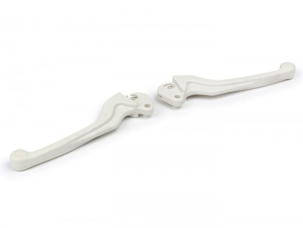 Brake Lever + Clutch Lever (set) Utah (nos)  White